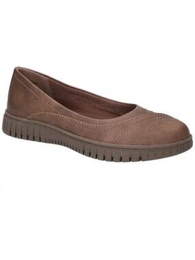 Easy Street Cosma Size 6.5 Narrow Ballet Flats Comfort Slip-On Round Toe Brown